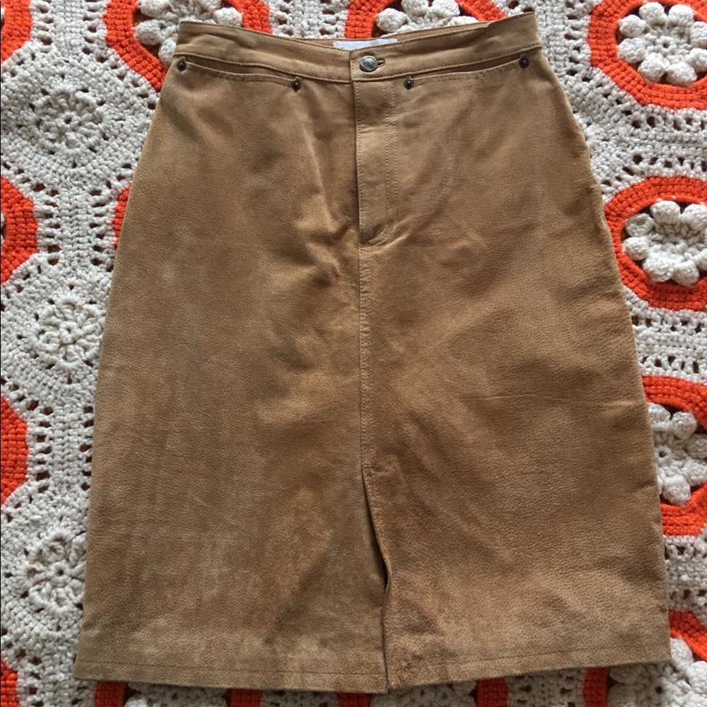 Leather Pencil Skirt